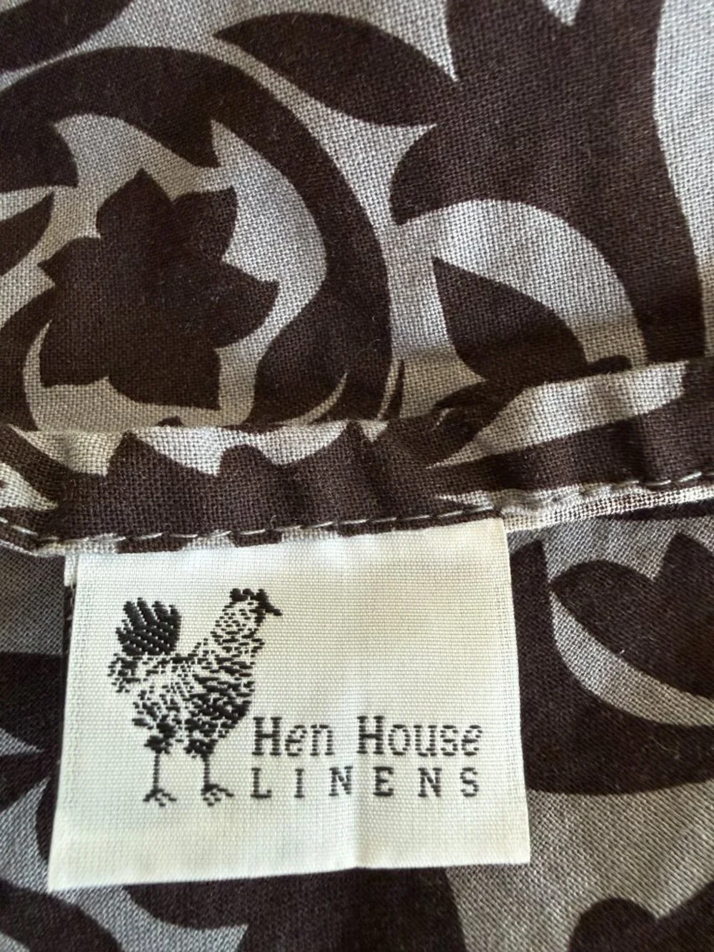 Hen House Linens brand hen